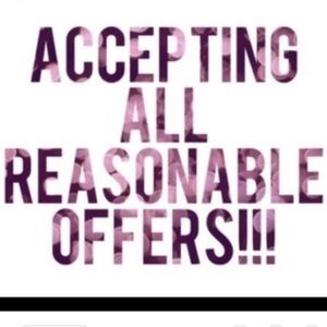 Reasonable offers accepted! Happy poshing!